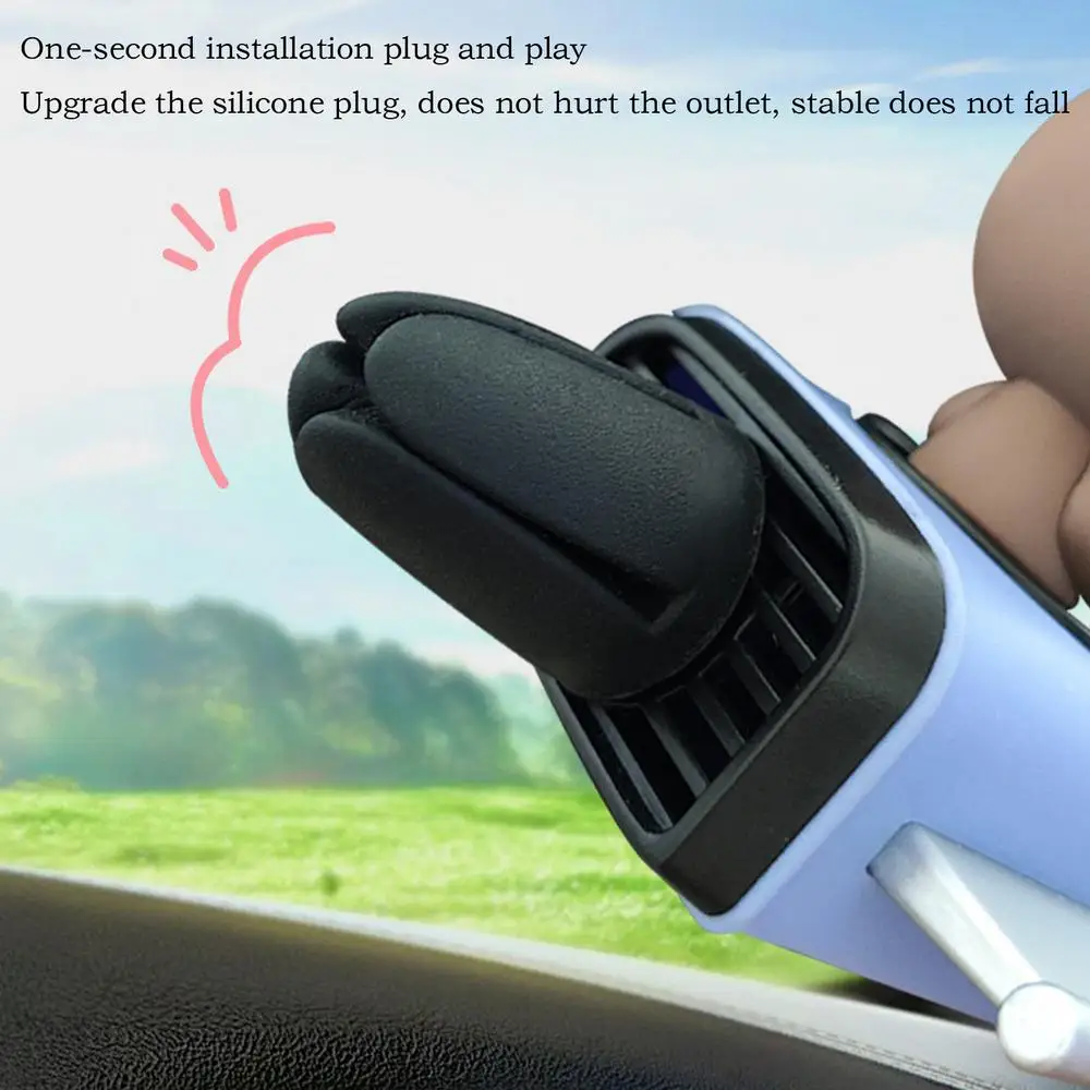 Rotating airplane pilot bear car air fresheners accessories vent clips perfume fragrance diffuser With 6 Scents Tablets