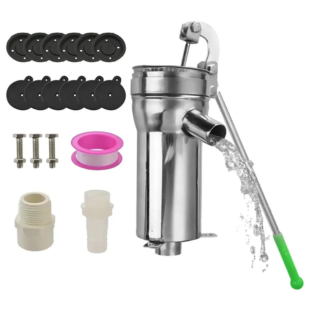 Stainless Steel household Manual Water Pump Durable Domestic Oil Pump Well Hand Shake Suction Pump manual water pressure devices