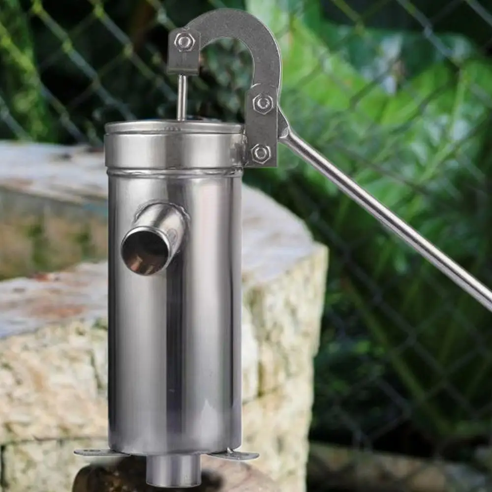 Stainless Steel household Manual Water Pump Durable Domestic Oil Pump Well Hand Shake Suction Pump manual water pressure devices