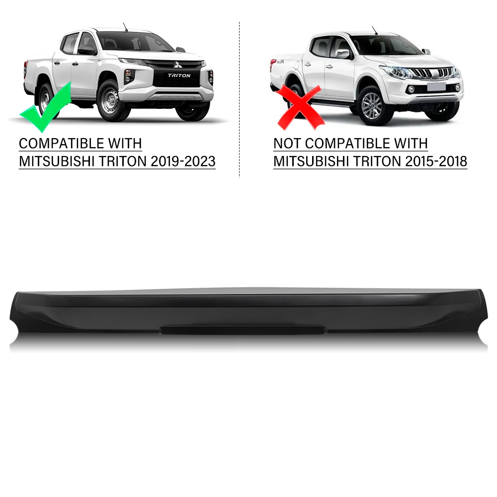 Rear Spoiler Cover For Mitsubishi L200 Triton 2019-2023 MR ABS Tail Gate Rail Guard Truck Cover Protector Car Styling Accessorie