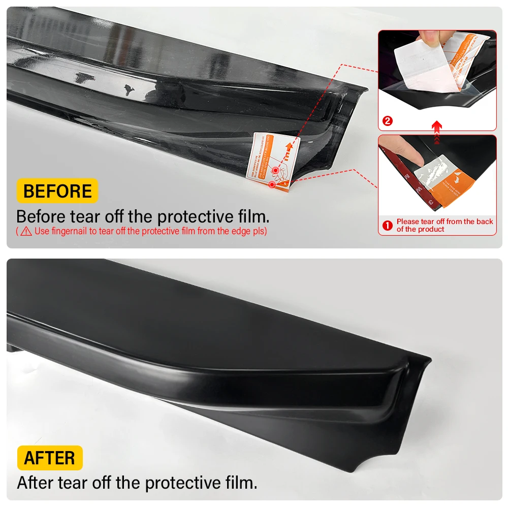 Rear Spoiler Cover For Mitsubishi L200 Triton 2019-2023 MR ABS Tail Gate Rail Guard Truck Cover Protector Car Styling Accessorie