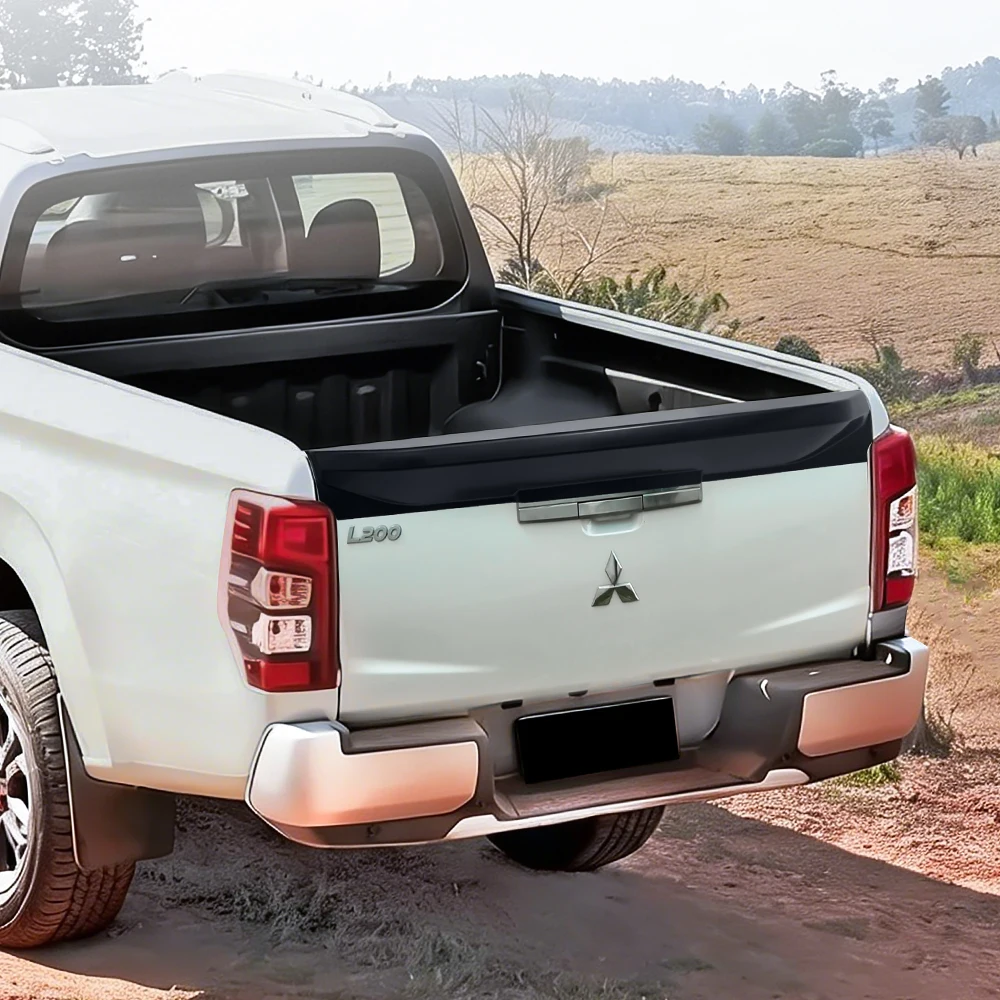 Rear Spoiler Cover For Mitsubishi L200 Triton 2019-2023 MR ABS Tail Gate Rail Guard Truck Cover Protector Car Styling Accessorie