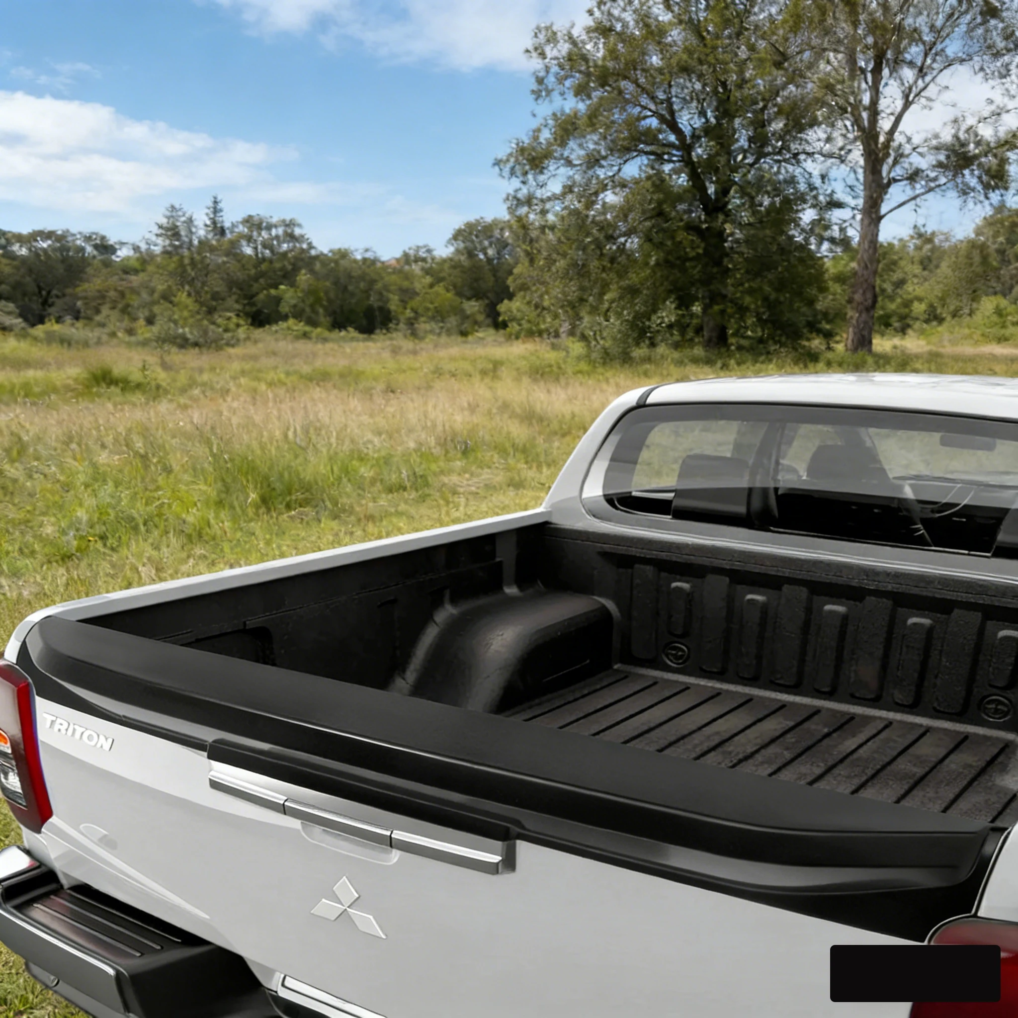 Rear Spoiler Cover For Mitsubishi L200 Triton 2019-2023 MR ABS Tail Gate Rail Guard Truck Cover Protector Car Styling Accessorie