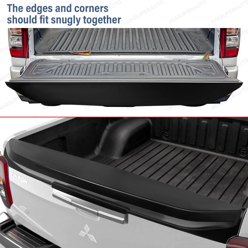 Rear Spoiler Cover For Mitsubishi L200 Triton 2019-2023 MR ABS Tail Gate Rail Guard Truck Cover Protector Car Styling Accessorie