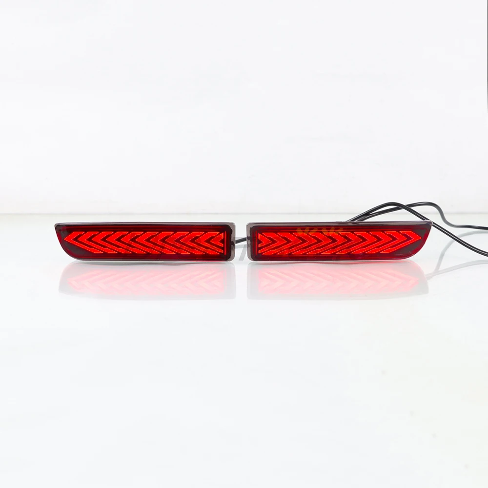 LED Rear Bumper Brake Tail Light for Toyota RAV4 2006-12,Toyota Avensis 09-15, Toyota Alphard 10-14 Reflector Lamp w/ Turn LH+RH