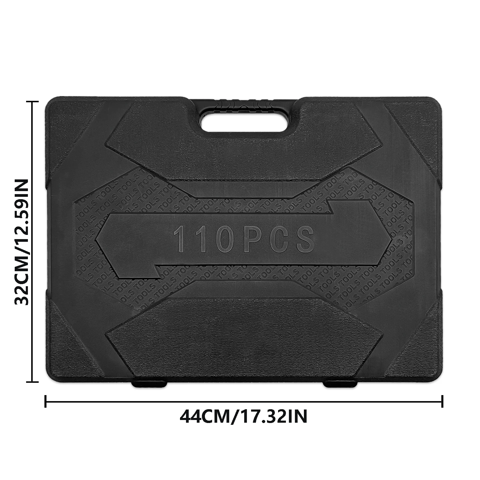 Professional Tap and Die Set 110Pcs Metric Size M2 to M18 Bearing Steel Threading Wrench Repair Tools Kit with Black Case