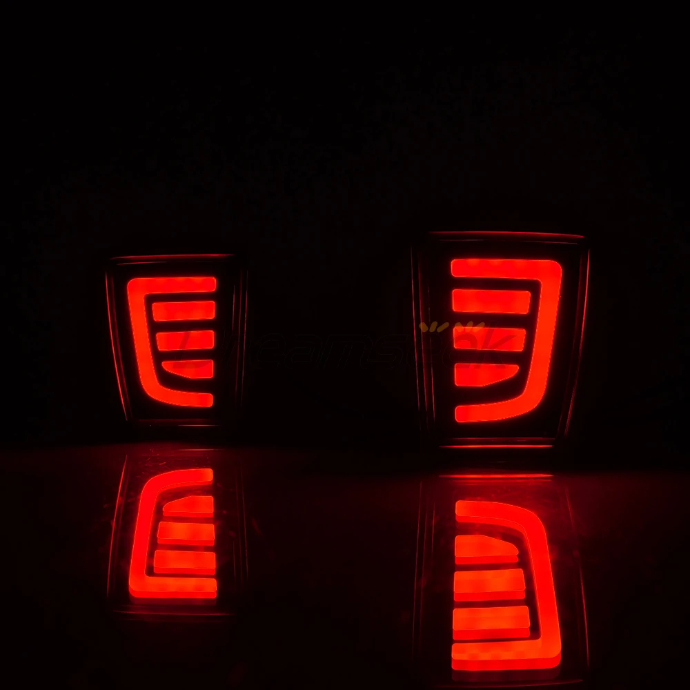 LED Rear Bumper Tail Light For Mitsubishi Pajero Shogun Montero V85 V87 V93 V95 V97 V98 2007-2020 Brake Lamp w/ Dynamic Turn L+R