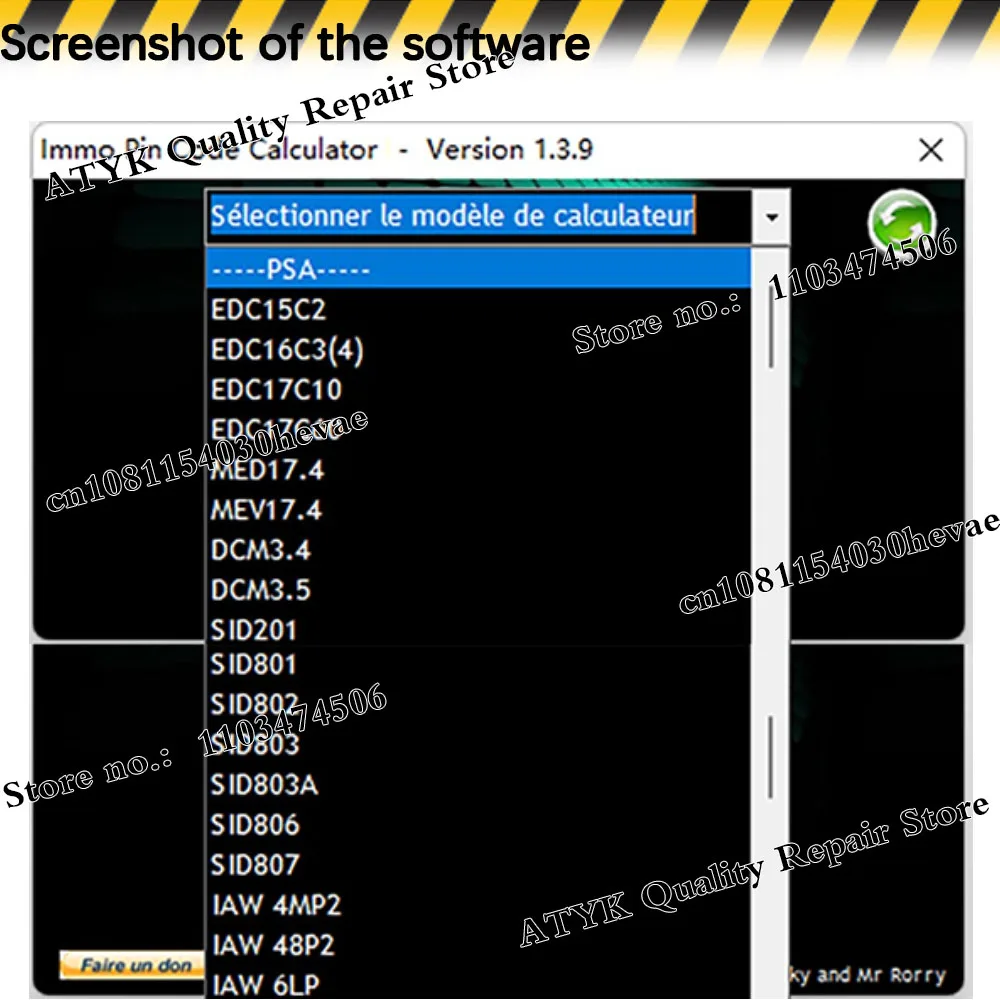 Pin Code Calculator V1.3.9 Repair equipment Diagnostic software Pin Code Calculator IMMO 1.3.9 obd2 scanner Code reader VCI