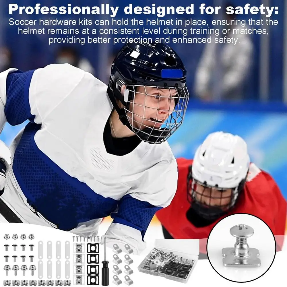 Screws Washers Nuts Hockey Helmet Repair Kit 657 Pcs for Baseball Softball Multipurpose Hockey Hard Hat Hardware Kit