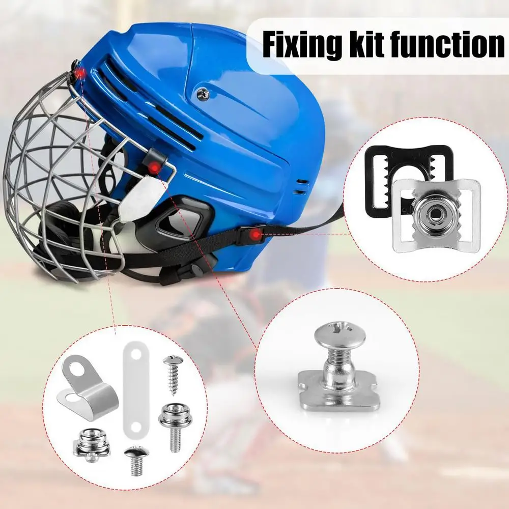 Screws Washers Nuts Hockey Helmet Repair Kit 657 Pcs for Baseball Softball Multipurpose Hockey Hard Hat Hardware Kit