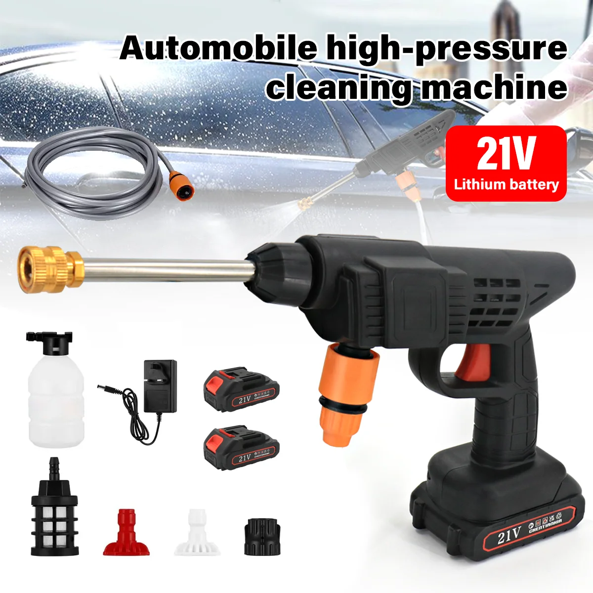 For Makita Battery Cordless Car High Pressure Washer Jet Water Wash Cleaner Gun