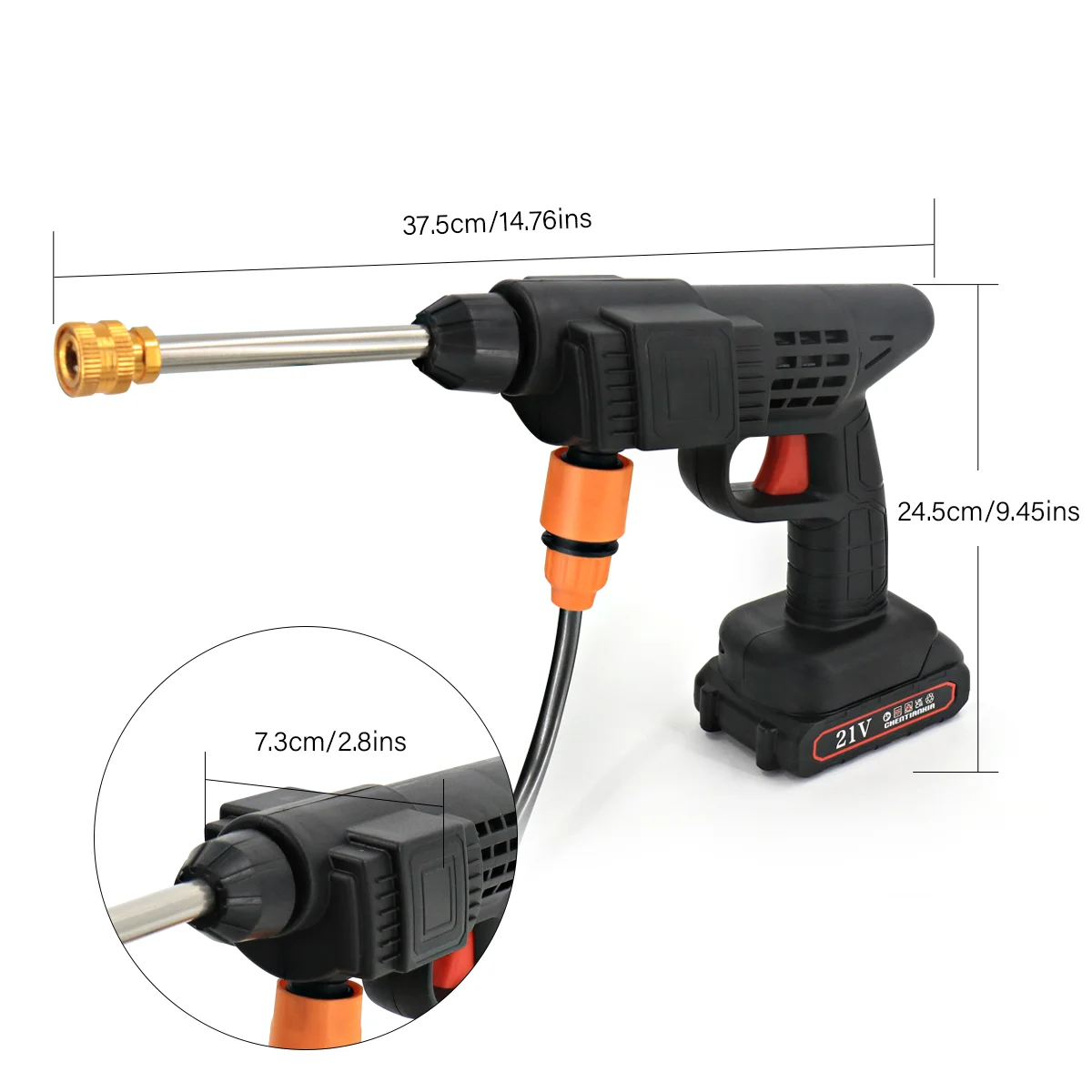 For Makita Battery Cordless Car High Pressure Washer Jet Water Wash Cleaner Gun