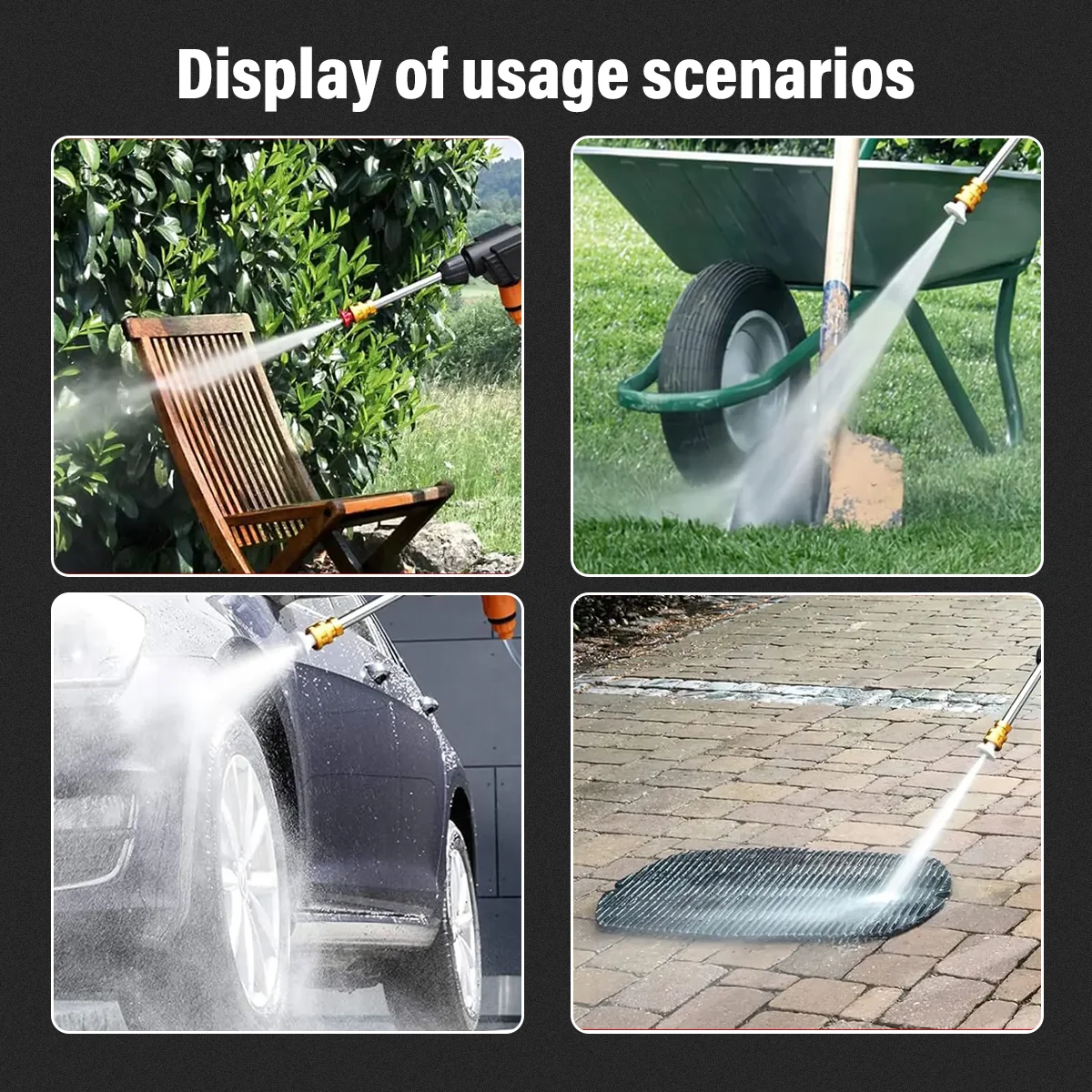 For Makita Battery Cordless Car High Pressure Washer Jet Water Wash Cleaner Gun