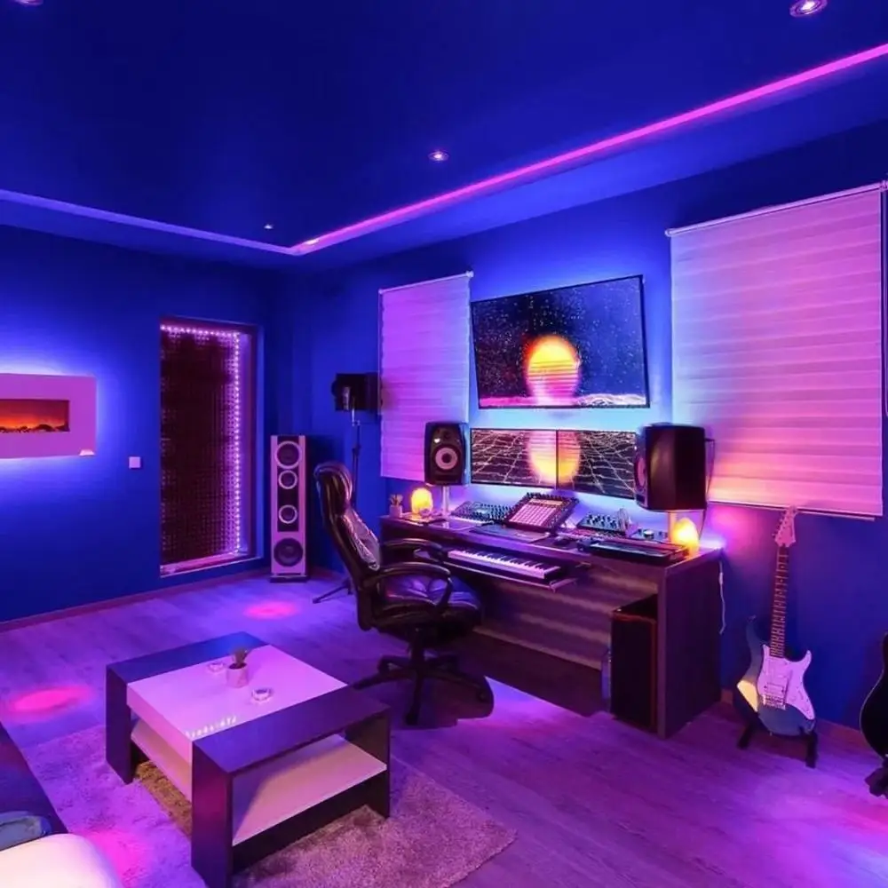 1M - 5M LED Strip Light RGB 2835 Flexible Lamp Tape Diode USB Cable 3 Key Control DC5V Desk Screen TV Background Lighting