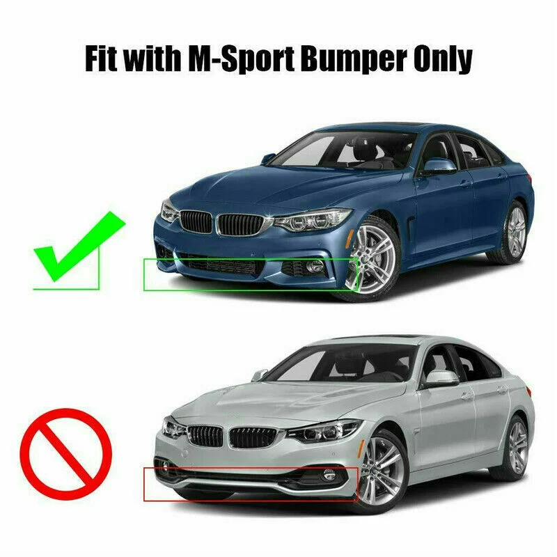 For 2014-20 BMW 4Series F32 428i 430i 440i M Sport Front Bumper Fog Light Grille