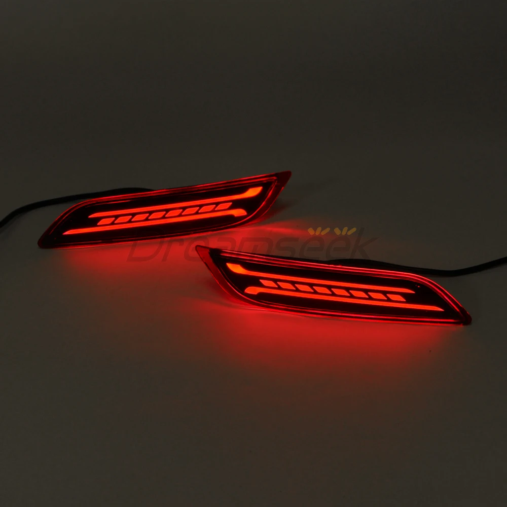 LED Reflector Rear Bumper Tail Light For Toyota Camry XV70 2018 2019 2020 2021 2022 2023 Brake Fog Lamp W/ Dynamic Turn Signal