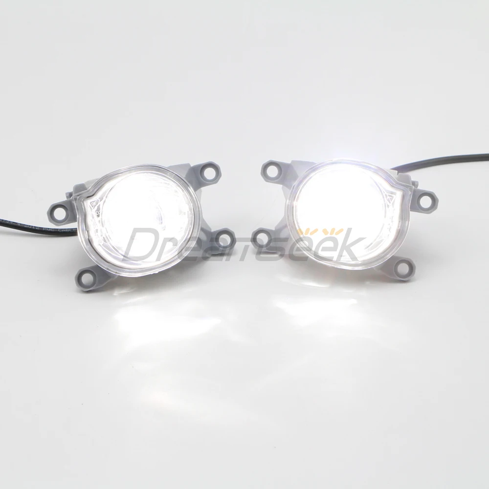 LH+RH Side LED Fog Light Kit For Toyota Corolla Hatchback 2019-2022 Front Bumper Lamp Bezel With Relay Switch Harness Wire Cover