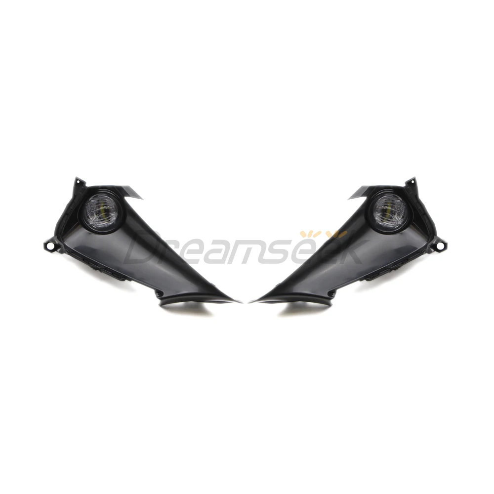 LH+RH Side LED Fog Light Kit For Toyota Corolla Hatchback 2019-2022 Front Bumper Lamp Bezel With Relay Switch Harness Wire Cover
