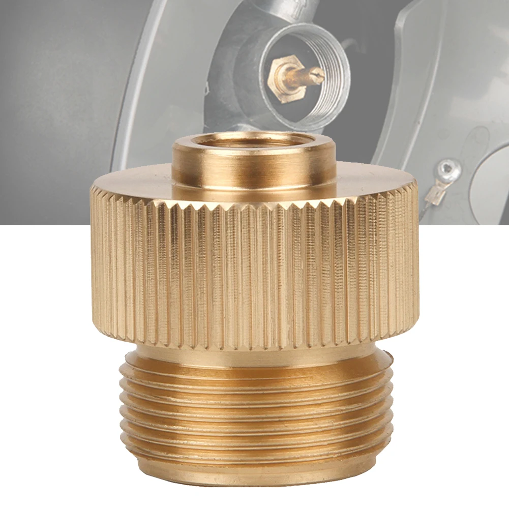 1Pc Gas Tank Adapter Portable Split Type Camping Stove Burner Canister Gas Tank Adapter Copper Connector Haed For MAPP Gas Tank