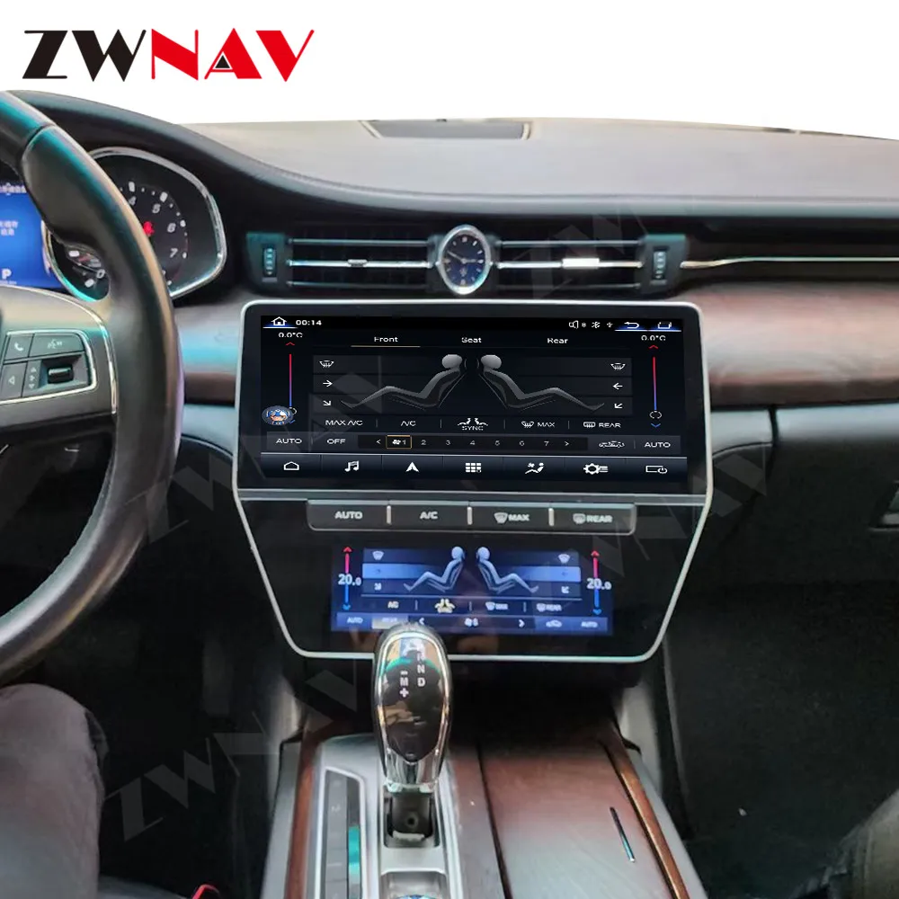 Qualcomm Automotive Central Multimedia 2 Din Android 12 Screen For Maserati GT Car Radio With Bluetooth Stereo Receiver Carplay
