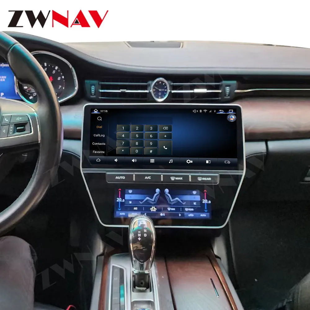 Qualcomm Automotive Central Multimedia 2 Din Android 12 Screen For Maserati GT Car Radio With Bluetooth Stereo Receiver Carplay