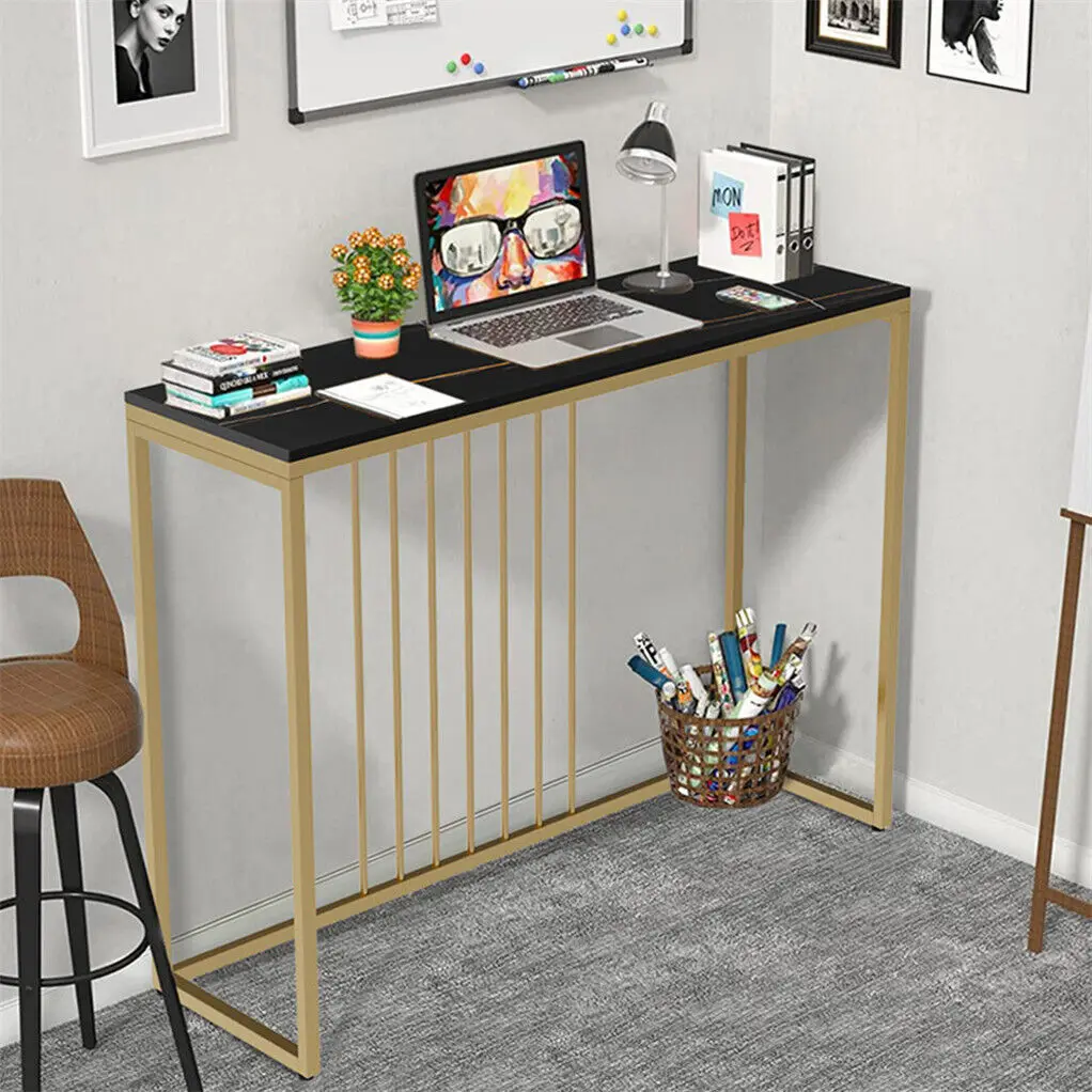 LUVODI Minimalistic Console Table for Entryway Strong Metal Stand Living Room Sofa Side Table Furniture