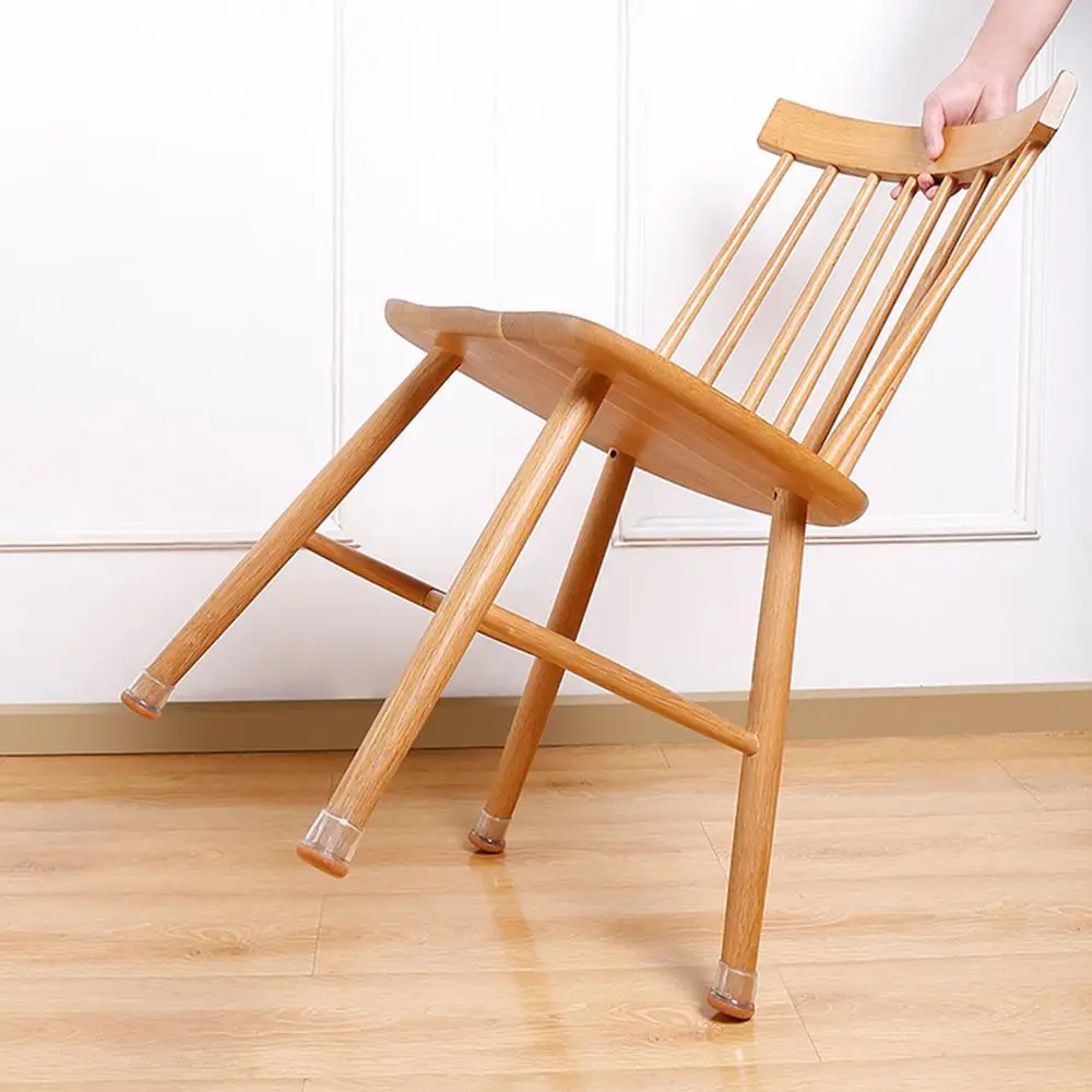 8Pcs Chair Leg Floor Protectors for Hardwood Floors Silicone Chair Caps Covers Furniture Pads Sliders Wrapped Felt Bottom