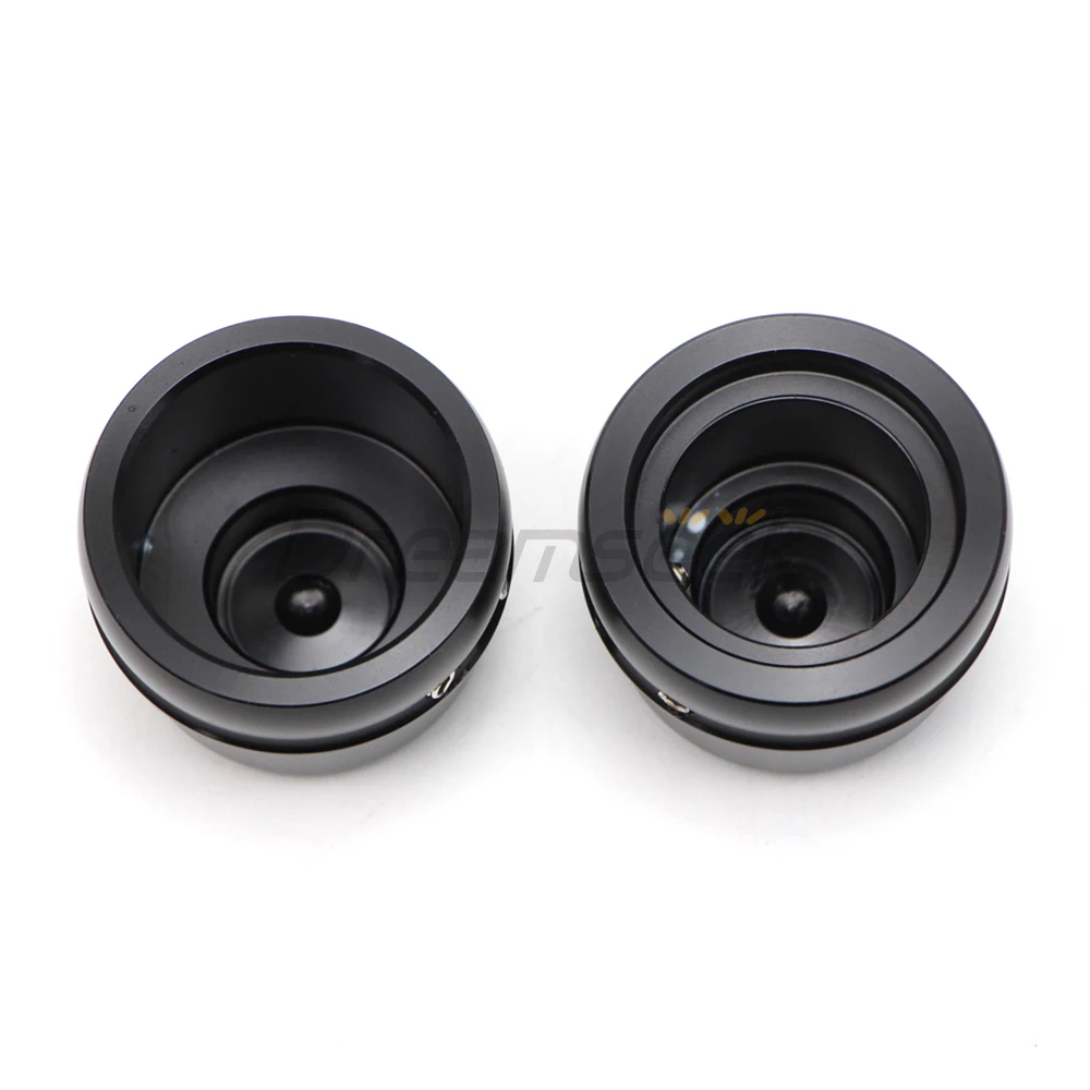 Front Axle Wheel Nut Cover for Harley Dyna Street Bob FXDL 2004-2007 Harley Touring Road King 2000-2007 Black Cap CNC Aluminum