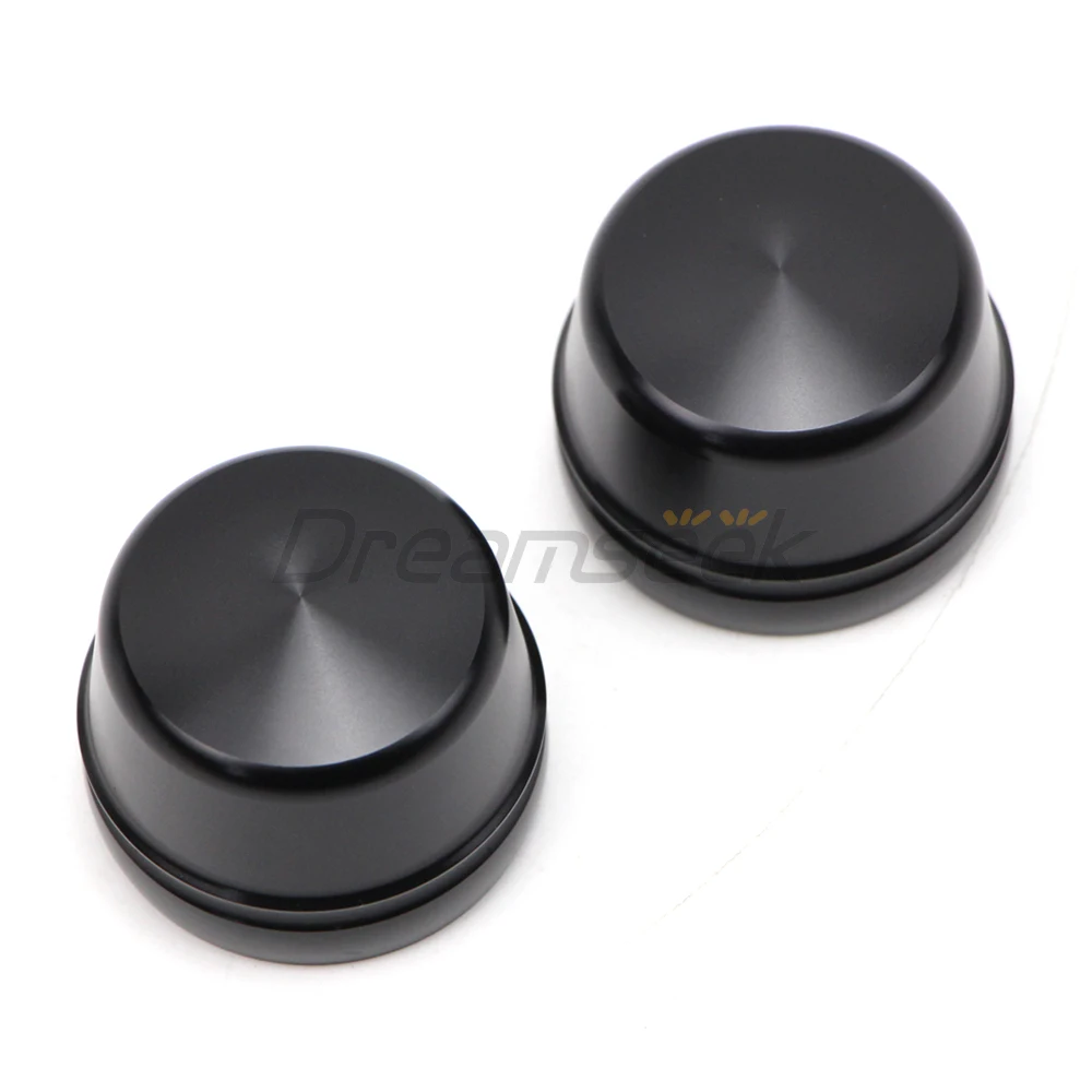 Front Axle Wheel Nut Cover for Harley Dyna Street Bob FXDL 2004-2007 Harley Touring Road King 2000-2007 Black Cap CNC Aluminum