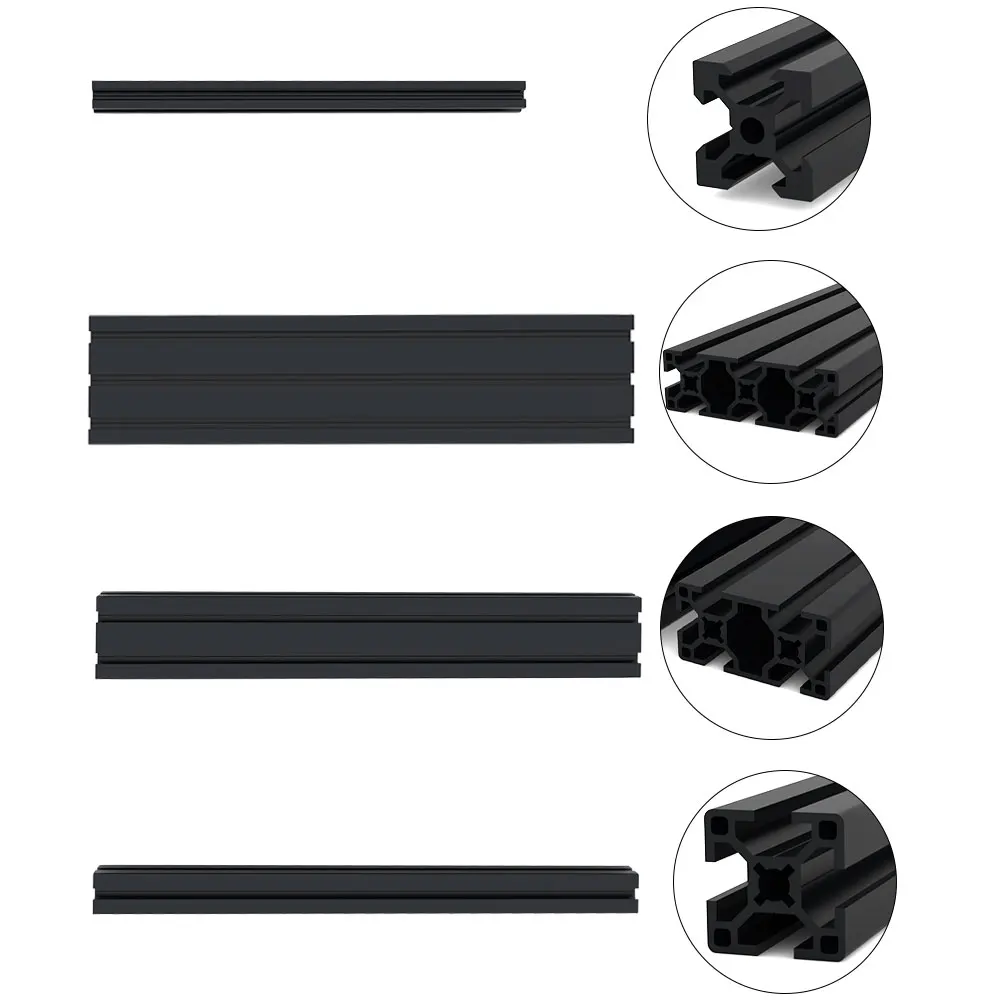 FYSETC LH Stinger Black Aluminum Profile High Quality Aluminum Extrusion Profile Frame Kit For LH Stinger 3D Printer