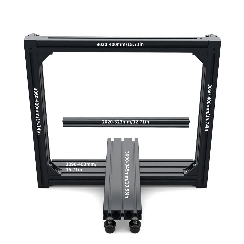FYSETC LH Stinger Black Aluminum Profile High Quality Aluminum Extrusion Profile Frame Kit For LH Stinger 3D Printer