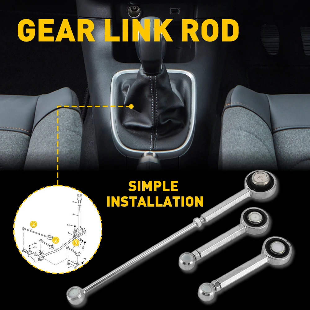 Gear Link Linkage Rods Kit 245281 For Citroen Berlingo Xsara Peugeot 306 Partner Transmission Gear Selector Lever Linkage Rod