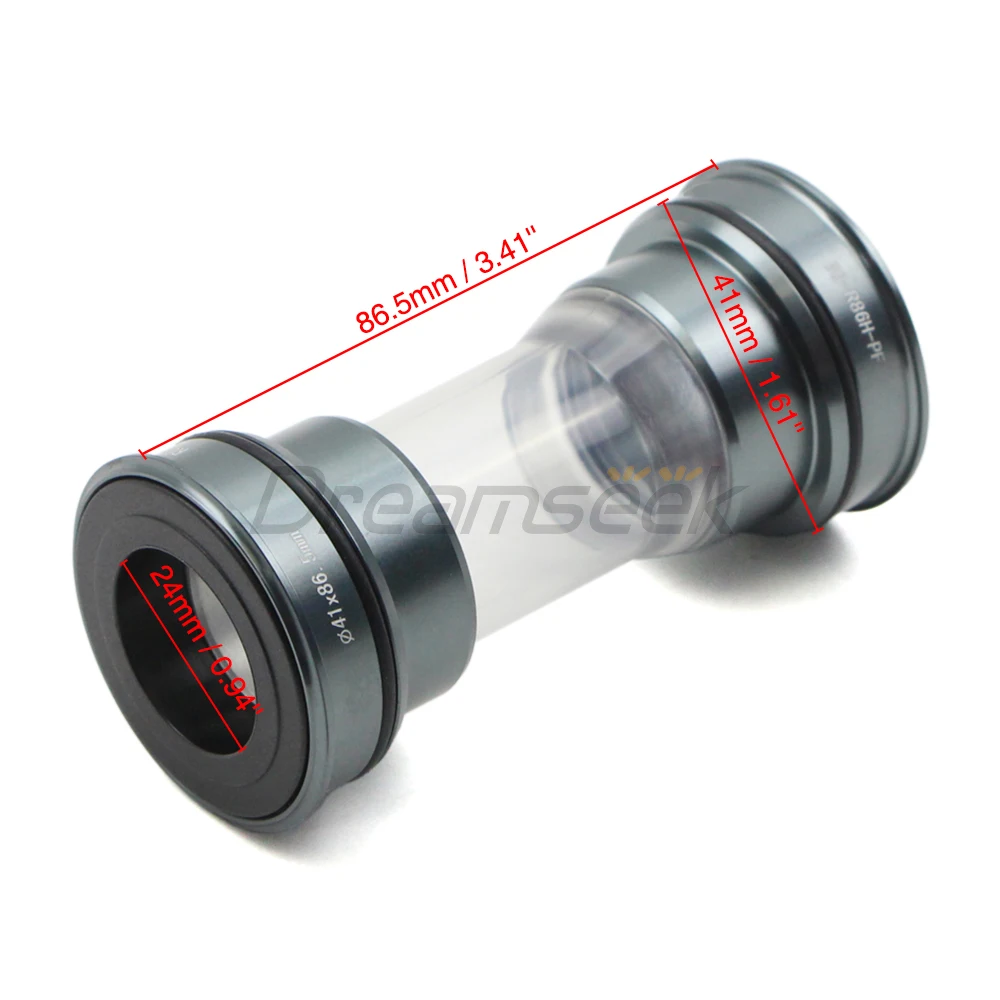 Ceramic Bike Bottom Bracket Press Fit Hollowtech Bearing Road BB 86.5mm Press-in Bicycle Central Sealed Shaft Core Diameter 24mm