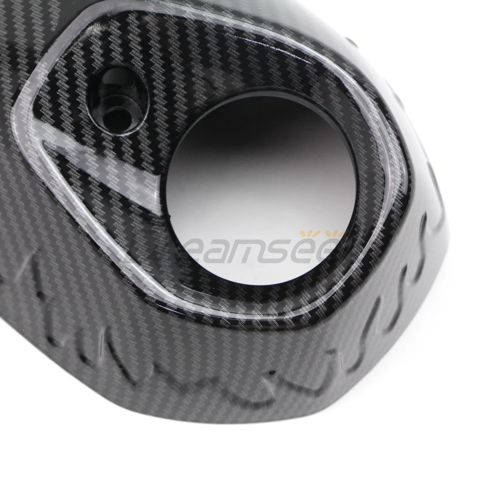 Motorcycle Tail Rear Exhaust Pipe Cover for Yamaha XMAX 125 / XMAX 250 / XMAX 300 2017-2023 Muffler Protector Guard Carbon Style