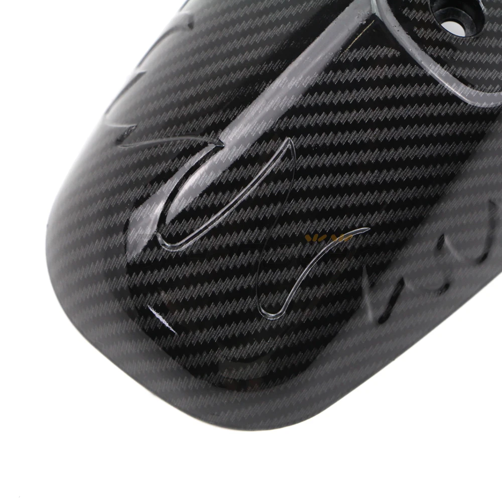 Motorcycle Tail Rear Exhaust Pipe Cover for Yamaha XMAX 125 / XMAX 250 / XMAX 300 2017-2023 Muffler Protector Guard Carbon Style