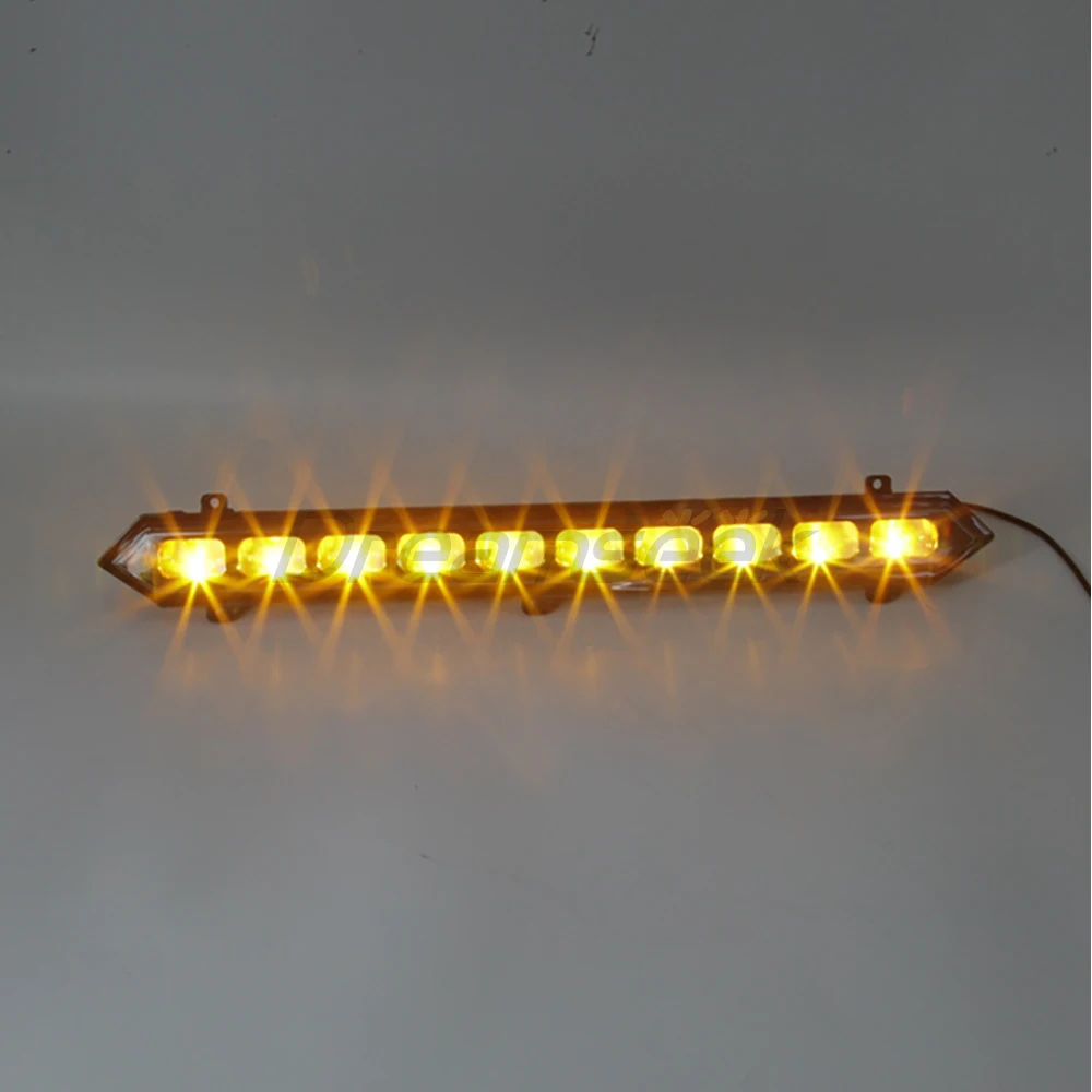 LED Front Bumper Grille Light Bar for Toyota Tundra TRD PRO XK70 2022 2023 2024 with Turn Signal Lamp Car DRL Driving Fog Lamp