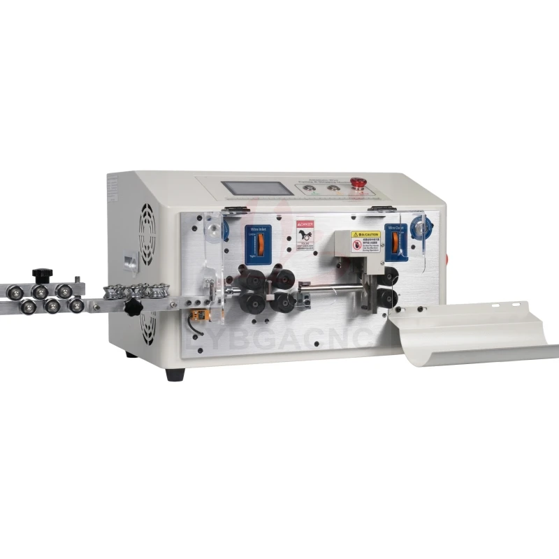 SWT-608-MAX1-6S Automatic Peeling Stripping Cutting Machine 0.2 To 25mm2 550W 6 Wheels Drive Touch Screen Control