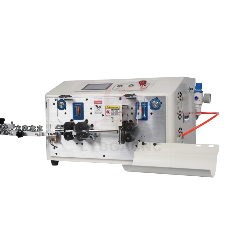 SWT-608-MAX1-6S Automatic Peeling Stripping Cutting Machine 0.2 To 25mm2 550W 6 Wheels Drive Touch Screen Control