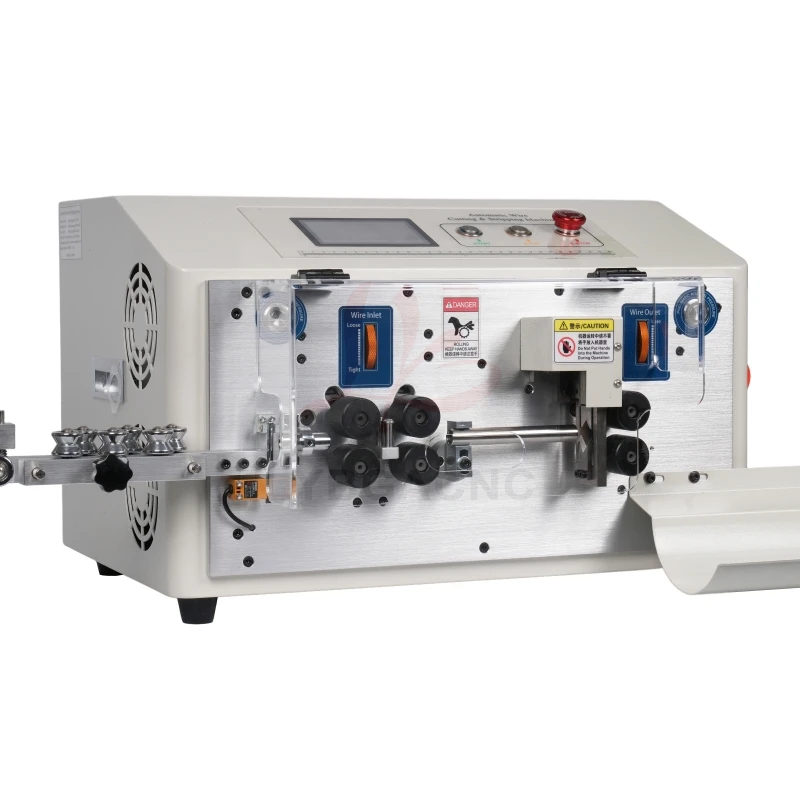 SWT-608-MAX1-6S Automatic Peeling Stripping Cutting Machine 0.2 To 25mm2 550W 6 Wheels Drive Touch Screen Control