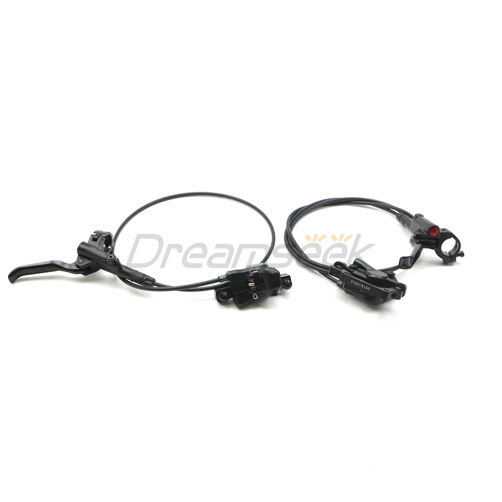 Bicycle Hydraulic Disc Brake Set 800/1450mm MTB Mountain Bike Oil Brakes Front Rear W/ 160mm Rotor Lever Caliper Aluminum Alloy