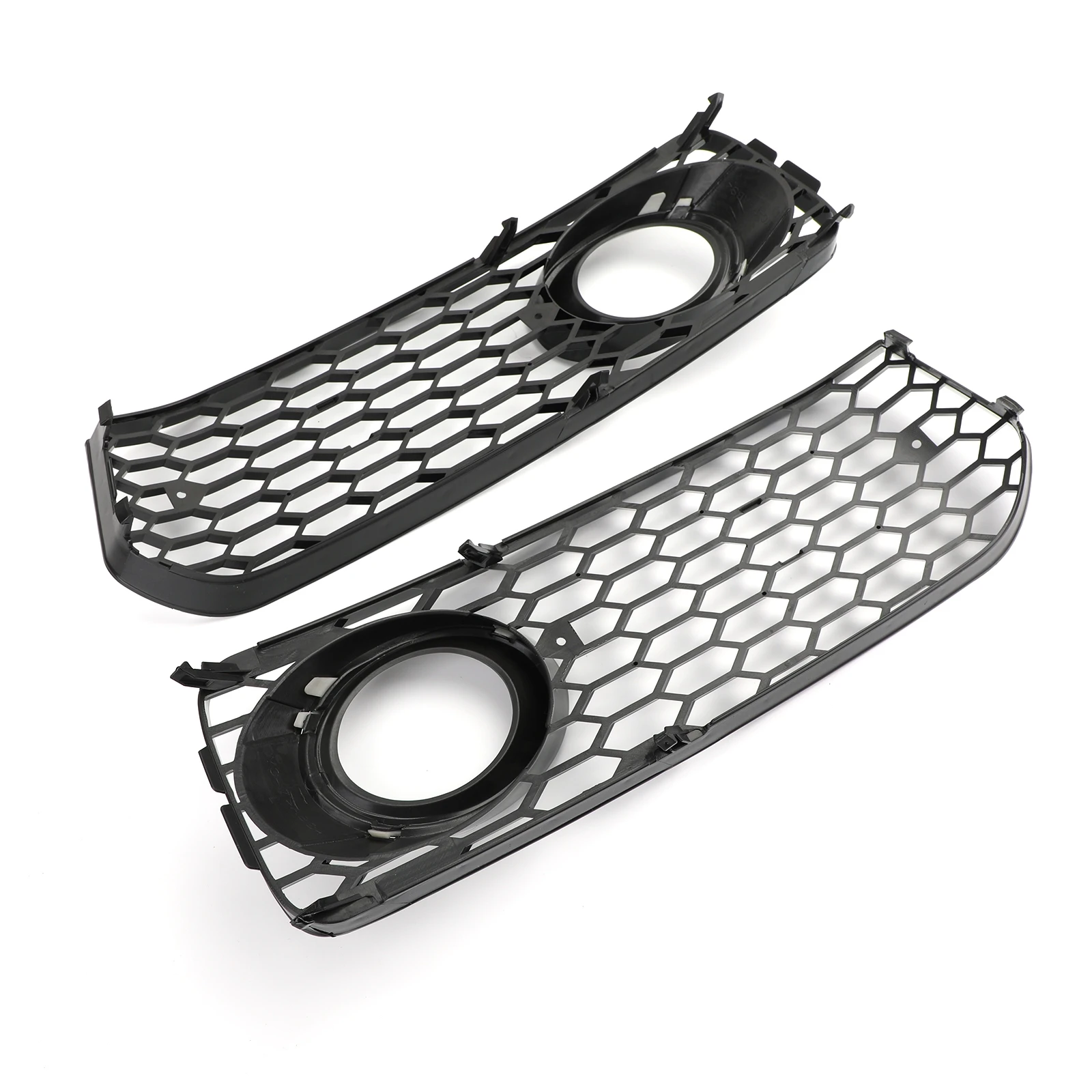 Artudatech 2x Fog Light Grill Grille Black Trim For Audi A5 S-Line S5 B8 RS5 2008-2012