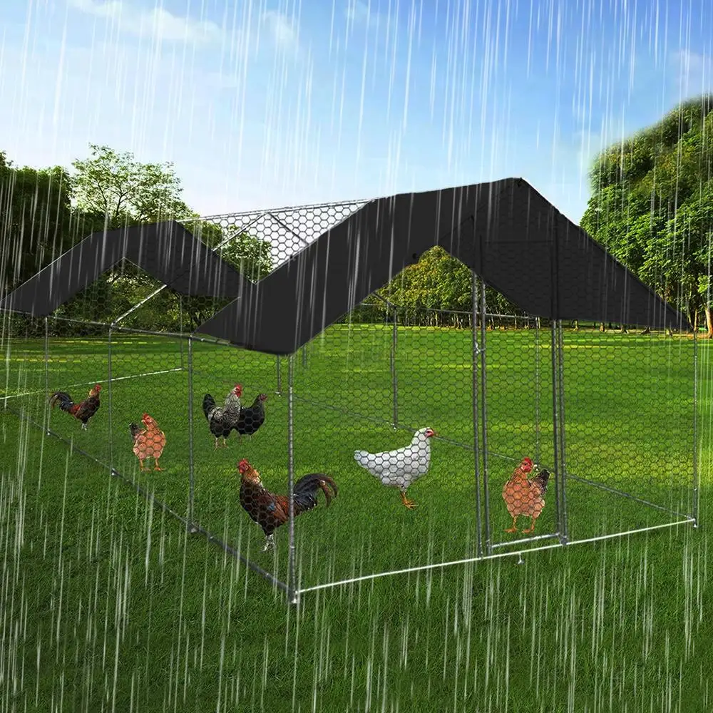 Chicken Coop Tarp For Winter Chicken Coop Fence Dust Cover Multi-Purpose Chicken Coop Tarp Cover Waterproof Chicken Coop