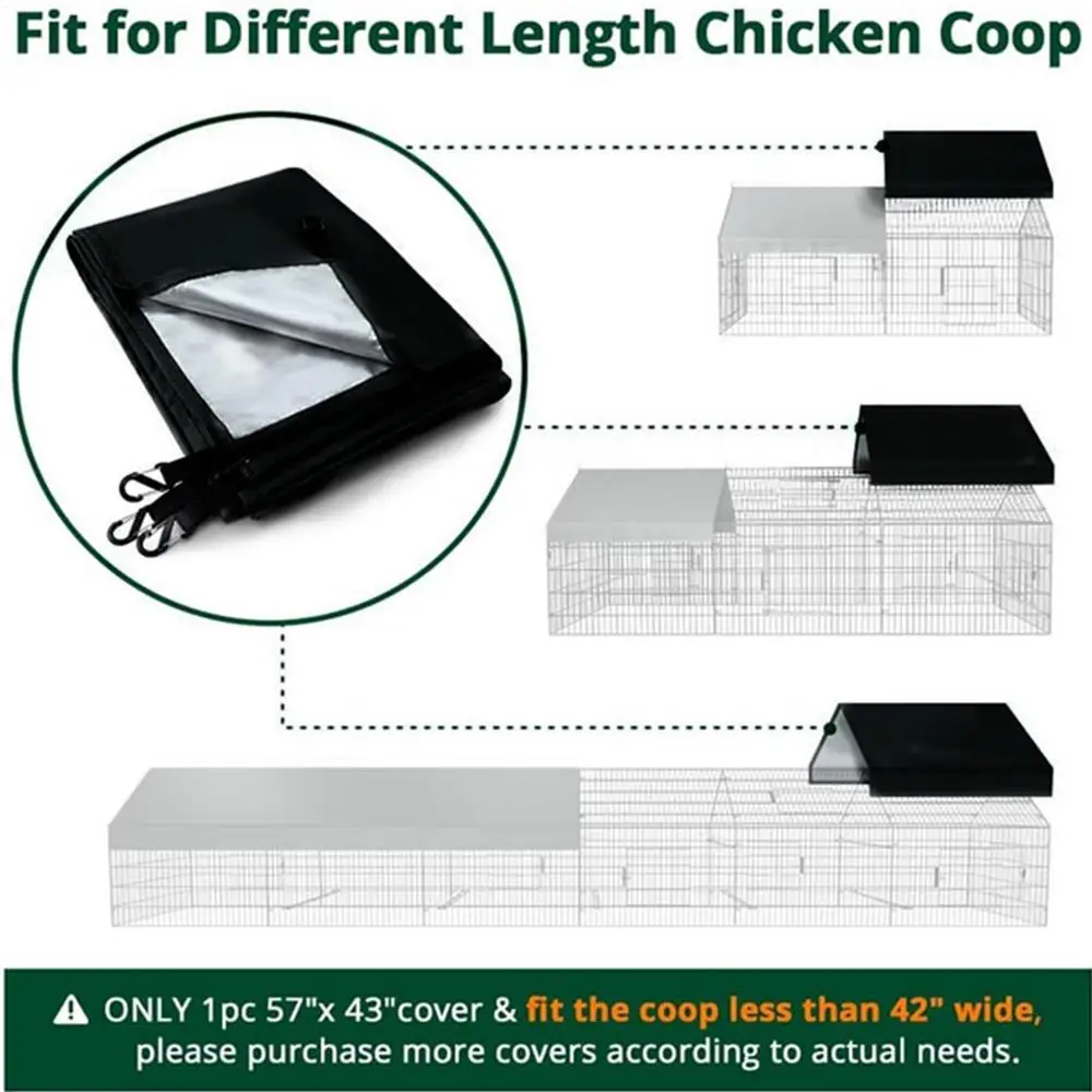 Chicken Coop Tarp For Winter Chicken Coop Fence Dust Cover Multi-Purpose Chicken Coop Tarp Cover Waterproof Chicken Coop