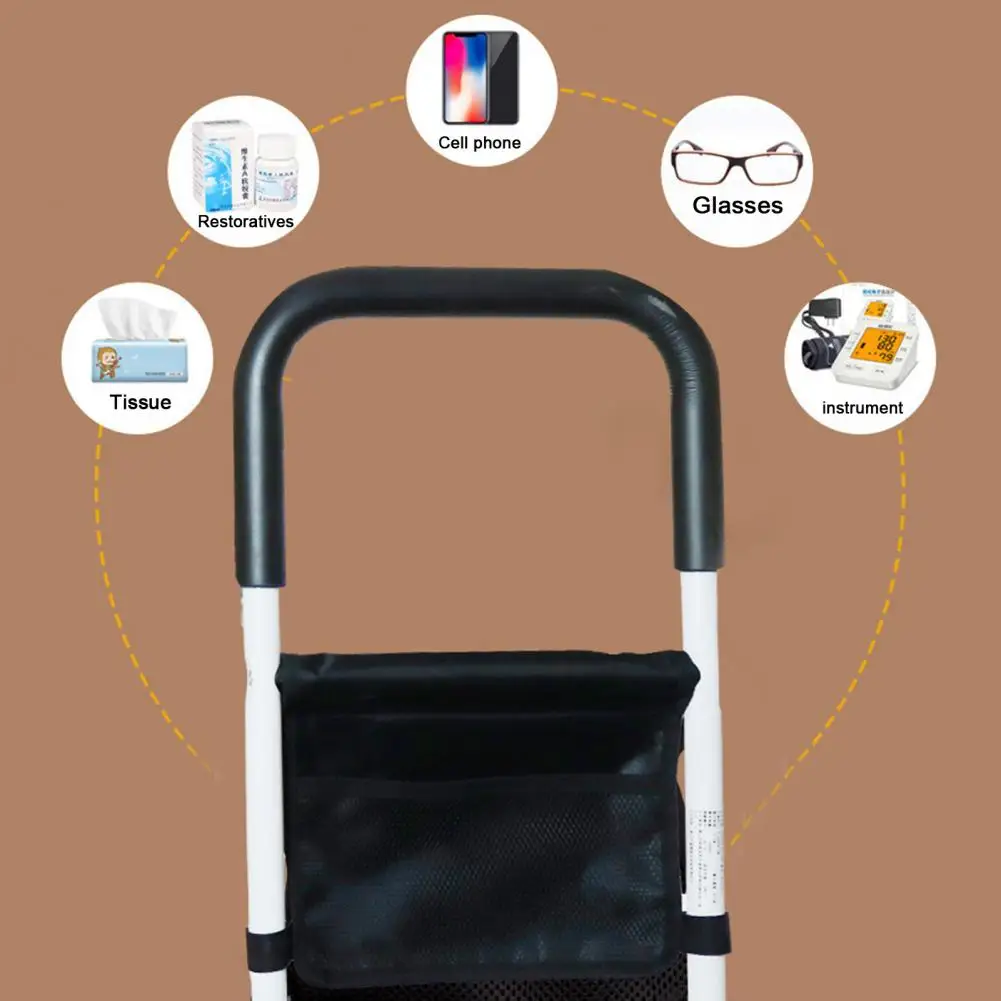 Easy Assembly Bed Rail Adjustable Bed Rail with Sensor Light Storage Pocket for Elderly Adults Pregnant Women for Handicap