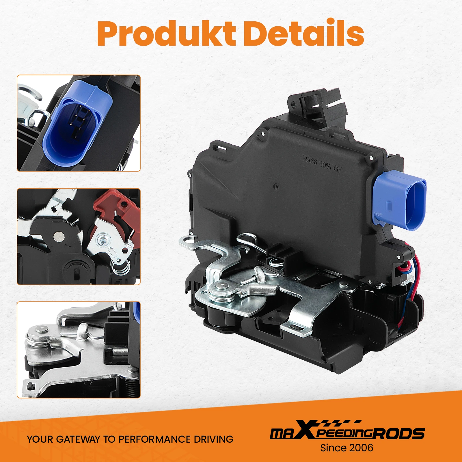 Door Lock Actuator Rear Right FOR VW JETTA MK3 TOURAN CADDY MK3 2003-2010 7PIN 7L0839016 3D4839016A