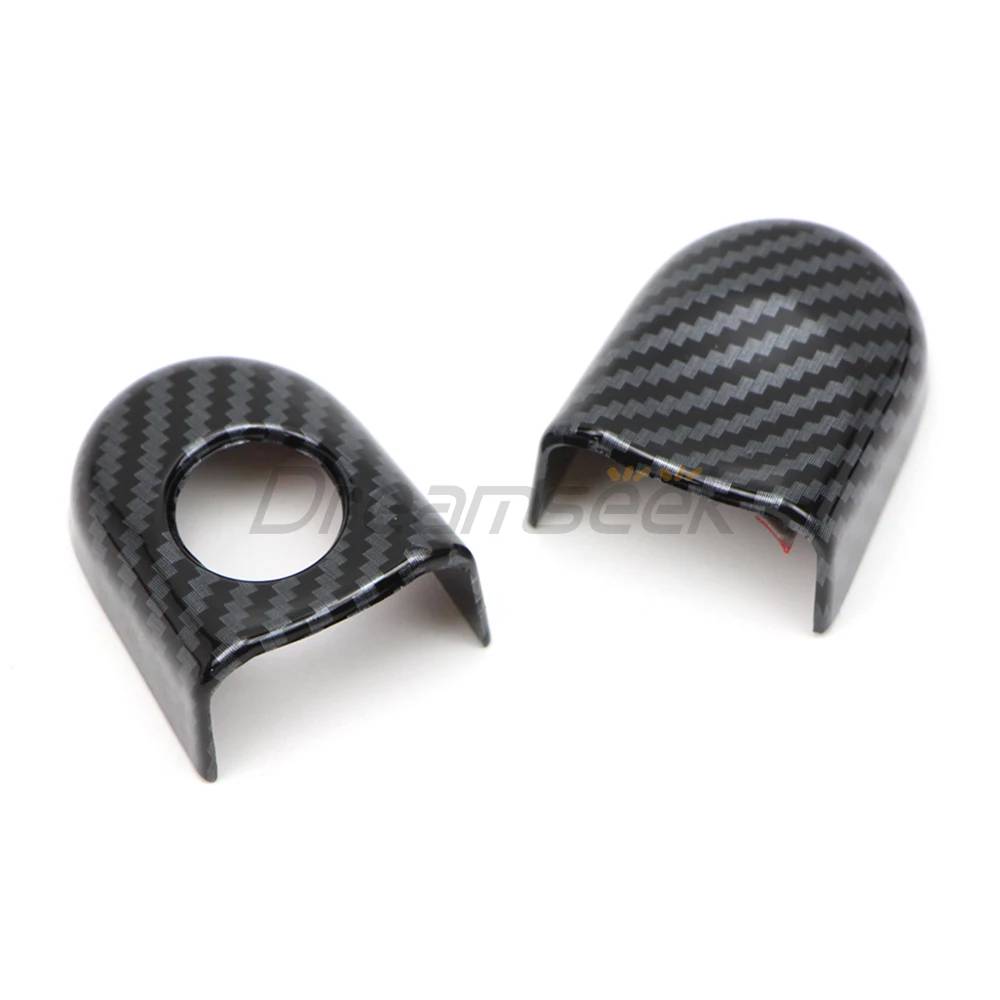 8PCs Carbon Fiber Pattern Door Handle Cover Decoration Set Trim For VW Volkswagen Transporter T5 T6 Touran Caddy Van 2004-2015