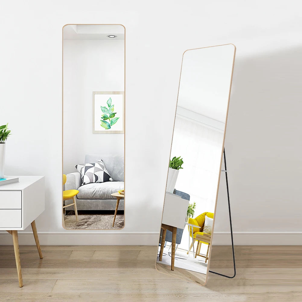 【Lifeideas】Aesthetic Large Dressing Mirror Dressing Plastic Design Full Body Mirror Bathroom Glass Wall Decoration