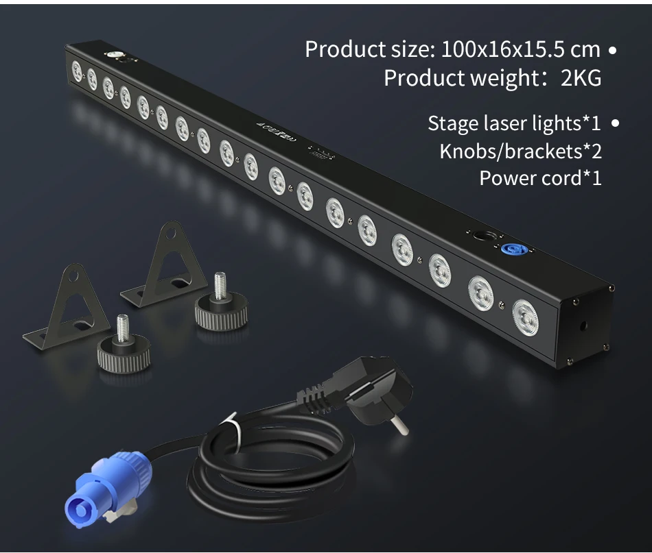DMX18x12W LED RGBW/RGBWAUV Wall Wash Light Bar DMX Line Bar Wash Stage Light Party Wedding Events Lighting
