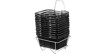 SucceBuy 12PCS Shopping Baskets Storage with Handles Grocery Mall Cart Kids Basket for Supermarkets Organizing Retail Stores