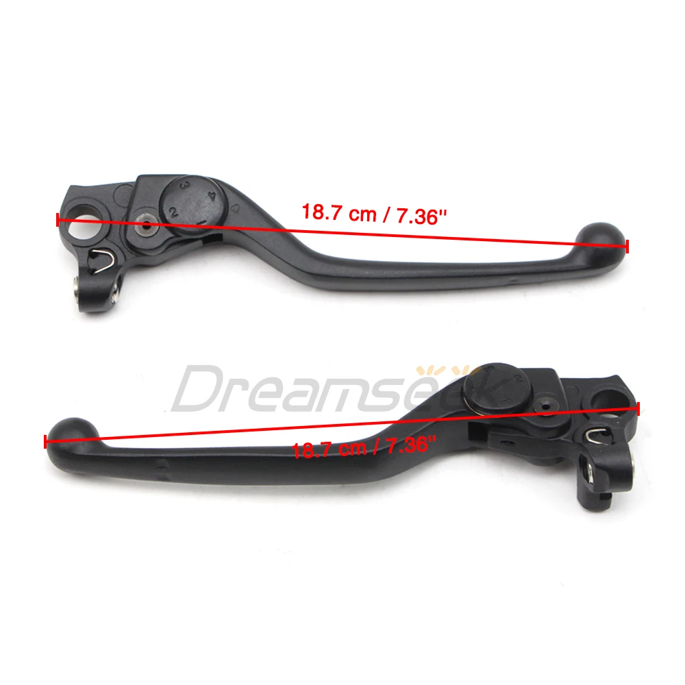 Motorcycle Clutch Lever Brake Lever Front Handlebar for Ducati Monster 659 696 796 Scrambler 1100 Hypermotard 796 Aluminum Black